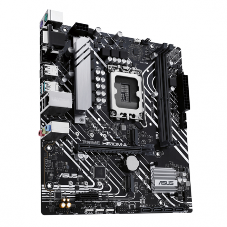 ASUS PRIME H610M-A-CSM - Motherboard - micro ATX - LGA1700 Socket - H610 Chipset - USB 3.2 Gen 1, USB 3.2 Gen 2 - Gigabit LAN - onboard graphics (CPU required) - HD Audio (8-channel) - 5