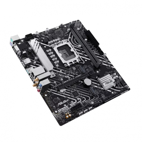 ASUS PRIME H610M-A WIFI - Motherboard - micro ATX - LGA1700 Socket - H610 Chipset - USB 3.2 Gen 1, USB 3.2 Gen 2 - Gigabit LAN, Wi-Fi, Bluetooth - onboard graphics (CPU required) - HD Audio (8-channel) - 1