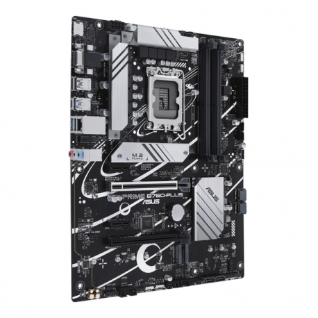 ASUS PRIME B760-PLUS - Motherboard - ATX - LGA1700 Socket - B760 Chipset - USB 3.2 Gen 1, USB 3.2 Gen 2, USB4, USB-C 3.2 Gen 2x2, USB-C 3.2 Gen 1 - 2.5 Gigabit LAN - onboard graphics (CPU required) - HD Audio (8-channel) - 5