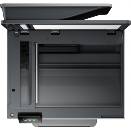 HP Officejet Pro 9120b All-in-One - Multifunction printer - colour - ink-jet - Legal (216 x 356 mm) (original) - A4 / Legal (media) - up to 19 ppm (copying) - up to 20 ppm (printing) - 250 sheets - 33.6 Kbps - USB 2.0, LAN, Wi-Fi(n), USB host - 15