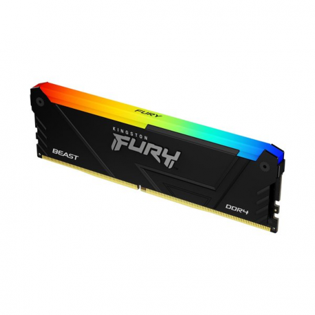 Kingston FURY Beast RGB - DDR4 - module - 8 GB - DIMM 288-pin - 3200 MHz  /  PC4-25600 - CL16 - 1.35 V - unbuffered - non-ECC - black - 2