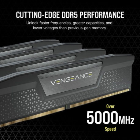 CORSAIR Vengeance - DDR5 - kit - 96 GB: 2 x 48 GB - DIMM 288-pin - 6800 MHz  /  PC5-54400 - CL40 - 1.4 V - black - 6