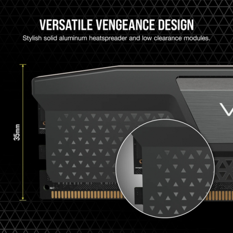 CORSAIR Vengeance - DDR5 - kit - 96 GB: 2 x 48 GB - DIMM 288-pin - 6800 MHz  /  PC5-54400 - CL40 - 1.4 V - black - 10