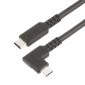 StarTech.com 6ft (2m) Rugged Right Angle USB-C Cable, USB 3.2 Gen 1 (5 Gbps), USB C to C Data Transfer Cable, 4K 60Hz DP Alt Mode, 100W Power Delivery - 90 Degree USB-C Cable (RUSB315CC2MBR) - USB cable - 24 pin USB-C (M) straight to 24 pin USB-C (M) right-angled - USB 3.2 Gen 1 - 2 m - 4K60Hz support, rugged - black