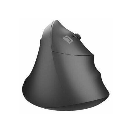 Natec CRAKE 2 - Vertical mouse - ergonomic - right-handed - optical - 6 buttons - wireless - 2.4 GHz, Bluetooth 5.0 - USB wireless receiver - black - 1