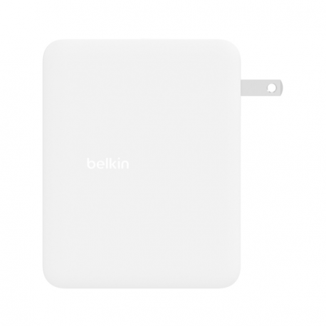 Belkin BoostCharge Pro - Power adapter - GaN technology - 140 Watt - Fast Charge, Power Delivery 3.1 - 4 output connectors (USB, 3 x USB-C) - white - 2