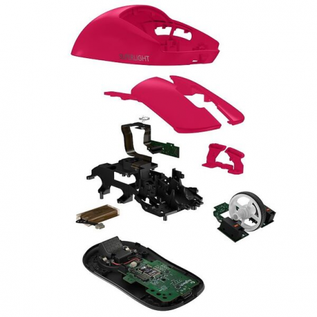 Logitech G PRO X SUPERLIGHT 2 - Mouse - gaming - optical - 5 buttons - wireless - 2.4 GHz - Logitech LIGHTSPEED receiver - pink - 8