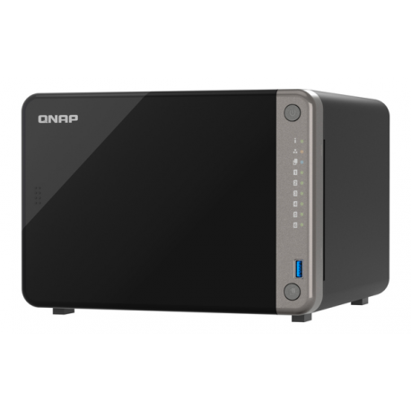 QNAP TS-AI642 - NAS server - 6 bays - SATA 6Gb / s - RAID RAID 0, 1, 5, 6, 10, 50, JBOD - RAM 8 GB - Gigabit Ethernet  /  2.5 Gigabit Ethernet - iSCSI support - 0