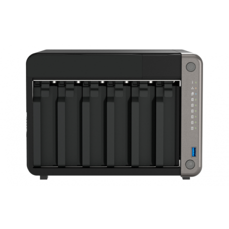 QNAP TS-AI642 - NAS server - 6 bays - SATA 6Gb / s - RAID RAID 0, 1, 5, 6, 10, 50, JBOD - RAM 8 GB - Gigabit Ethernet  /  2.5 Gigabit Ethernet - iSCSI support - 1