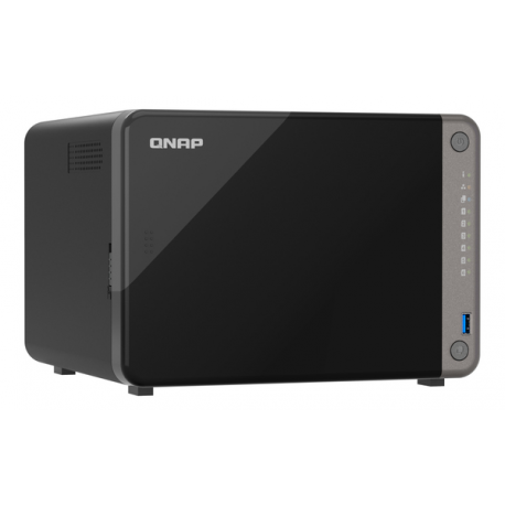 QNAP TS-AI642 - NAS server - 6 bays - SATA 6Gb / s - RAID RAID 0, 1, 5, 6, 10, 50, JBOD - RAM 8 GB - Gigabit Ethernet  /  2.5 Gigabit Ethernet - iSCSI support - 6