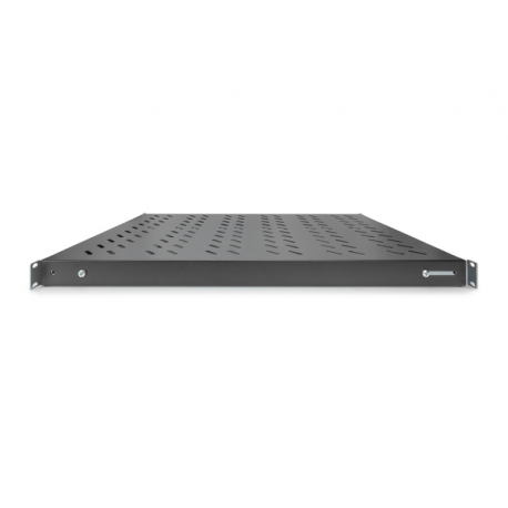 DIGITUS - Rack shelf - black, RAL 9005 - 1U - 19" - 2