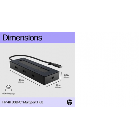 HP - Port replicator - USB-C - DP - Europe - 15