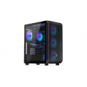 Endorfy Arx 500 ARGB - PC case - ATX - windowed side panel (tempered glass) - no power supply - black - USB / Audio