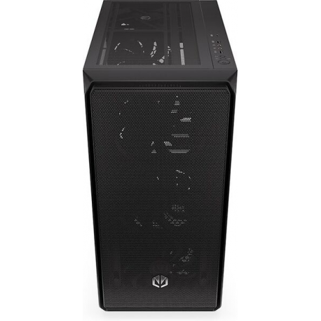 Endorfy Arx 500 Air - PC case - ATX - windowed side panel (tempered glass) - no power supply (ATX) - black - USB / Audio - 9
