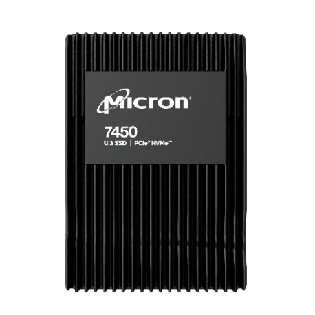 Micron 7450 PRO - SSD - 7.68 TB - internal - 2.5" - U.3 PCIe 4.0 (NVMe) - 0