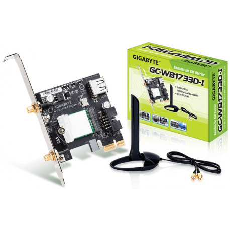 Gigabyte GC-WB1733D-I (rev. 1.0) - Network adapter - PCIe - 802.11a, 802.11b / g / n, Wi-Fi 5, Bluetooth 5.0 - 0