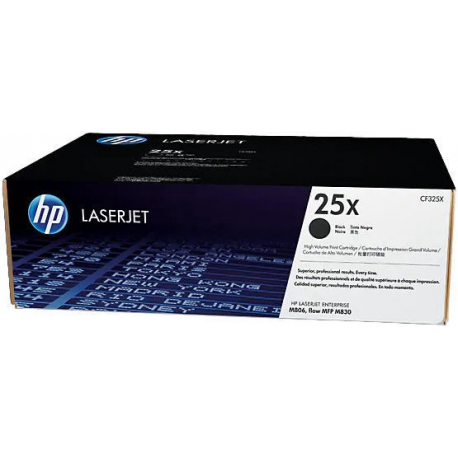 HP 25X - Black - original - toner cartridge (CF325XC) - for LaserJet Enterprise Flow MFP M830; LaserJet Managed Flow MFP M830 - 0