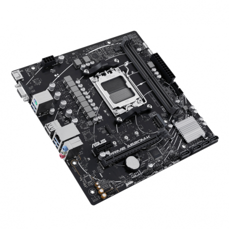 ASUS PRIME A620M-K - Motherboard - micro ATX - Socket AM5 - AMD A620 Chipset - USB 3.2 Gen 1 - Gigabit LAN - onboard graphics (CPU required) - HD Audio (8-channel) - 3