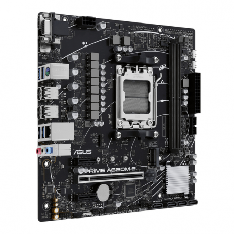 ASUS Prime A620M-E-CSM - Motherboard - micro ATX - Socket AM5 - AMD A620 Chipset - Gigabit LAN - onboard graphics (CPU required) - HD Audio (8-channel) - 1
