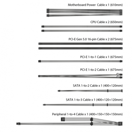 ASUS TUF Gaming - Power supply (internal) - ATX12V 3.0 /  EPS12V - 80 PLUS Gold - AC 100-240 V - 1200 Watt - 10