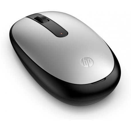 HP 240 - Mouse - right and left-handed - optical - 3 buttons - wireless - Bluetooth 5.1 - USB wireless receiver - pike silver - for OMEN by HP Laptop 16; Victus by HP Laptop 16; Laptop 15, 17; Pavilion Plus Laptop 14 - 4