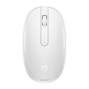 HP 240 - Mouse - right and left-handed - optical - 3 buttons - wireless - Bluetooth 5.1 - lunar white