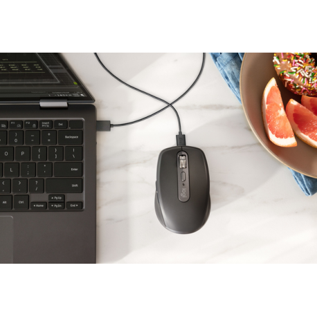 Logitech MX Anywhere 3S - Mouse - optical - 6 buttons - wireless - Bluetooth - Logitech Logi Bolt USB receiver - graphite - 26