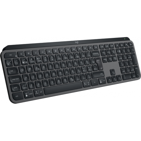 Logitech MX Keys S - Keyboard - backlit - wireless - Bluetooth LE - QWERTY - Nordic (Danish/Finnish/Norwegian/Swedish) - key switch: Scissor-Key - graphite - 4