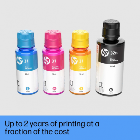 HP Smart Tank 5105 All-in-One - Multifunction printer - colour - ink-jet - refillable - Legal (216 x 356 mm) (original) - A4 / Legal (media) - up to 10 ppm (copying) - up to 12 ppm (printing) - 100 sheets - USB 2.0, Wi-Fi(n), Bluetooth - light basalt - 23