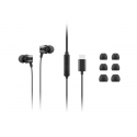 Lenovo Go - Earphones with mic - in-ear - black - for ThinkCentre M60q Chromebox; M70s Gen 3; M70t Gen 3; ThinkPad E14 Gen 3; P15v Gen 3