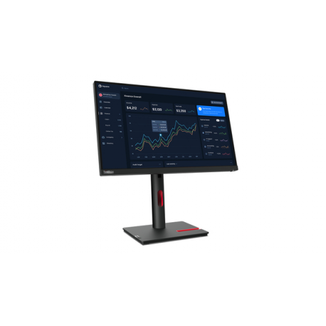 Lenovo ThinkVision T22i-30 - LED monitor - 21.5" - 1920 x 1080 Full HD (1080p) @ 60 Hz - IPS - 250 cd / m² - 1000:1 - 4 ms - HDMI, VGA, DisplayPort - raven black - for ThinkCentre neo 70t 11YU; ThinkPad P15 Gen 2 20YQ - 0