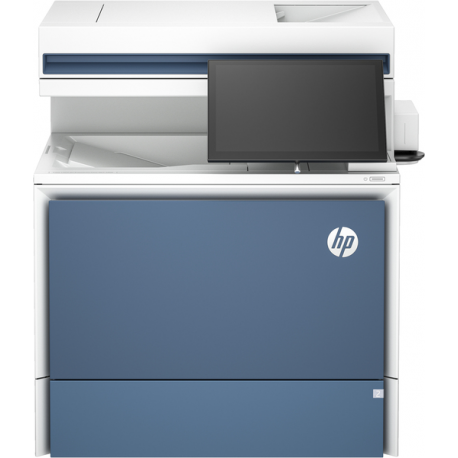 HP LaserJet Enterprise Flow MFP 5800zf - Multifunction printer - colour - laser - Legal (216 x 356 mm) (original) - A4 / Legal (media) - up to 43 ppm (copying) - up to 43 ppm (printing) - 650 sheets - 33.6 Kbps - Gigabit LAN, USB 3.0, USB 2.0 host, USB 3.0 host - 0