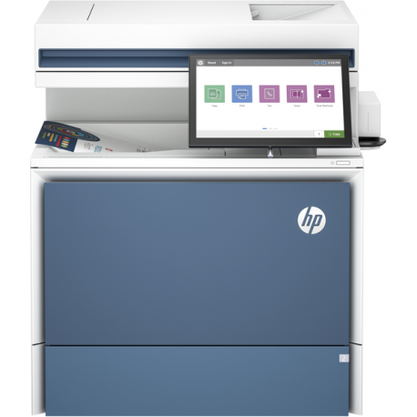 HP LaserJet Enterprise Flow MFP 5800zf - Multifunction printer - colour - laser - Legal (216 x 356 mm) (original) - A4 / Legal (media) - up to 43 ppm (copying) - up to 43 ppm (printing) - 650 sheets - 33.6 Kbps - Gigabit LAN, USB 3.0, USB 2.0 host, USB 3.0 host - 1