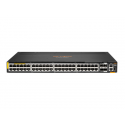 HPE Aruba 6300M - Switch - L3 - Managed - 48 x 100/1000/2.5G/5G (PoE++) + 2 x 1 Gigabit / 10 Gigabit / 25 Gigabit SFP + 2 x 10 Gigabit / 25 Gigabit / 50 Gigabit SFP (uplink / stacking) - front and side to back - rack-mountable - PoE++
