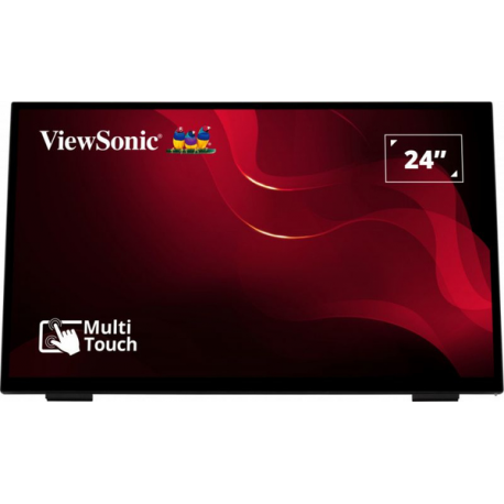 ViewSonic TD2465 - LED monitor - 24" (23.8" viewable) - touchscreen - 1920 x 1080 Full HD (1080p) @ 60 Hz - VA - 250 cd / m² - 3000:1 - 6.969 ms - HDMI, VGA, DisplayPort - speakers - 0