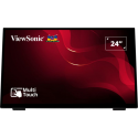 ViewSonic TD2465 - LED monitor - 24" (23.8" viewable) - touchscreen - 1920 x 1080 Full HD (1080p) @ 60 Hz - VA - 250 cd / m² - 3000:1 - 6.969 ms - HDMI, VGA, DisplayPort - speakers