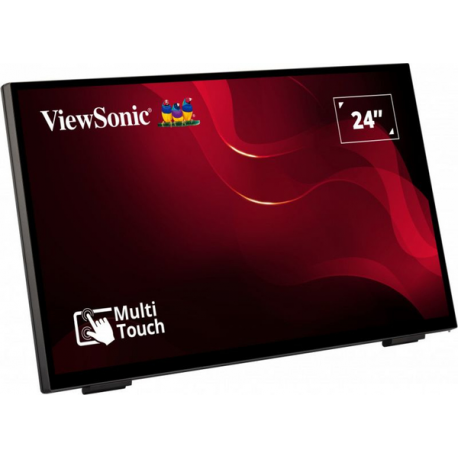 ViewSonic TD2465 - LED monitor - 24" (23.8" viewable) - touchscreen - 1920 x 1080 Full HD (1080p) @ 60 Hz - VA - 250 cd / m² - 3000:1 - 6.969 ms - HDMI, VGA, DisplayPort - speakers - 1