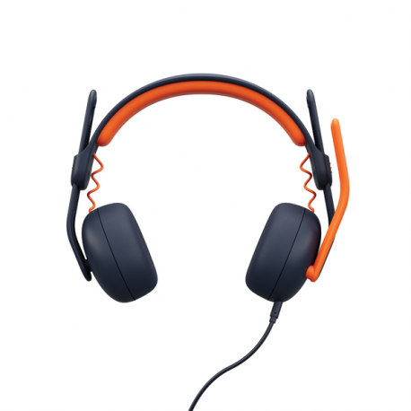 Logitech Zone Learn Over-Ear Wired Headset for Learners, USB-A - Headphones with mic - on-ear - replacement - wired - USB-C - 2