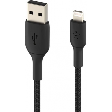 Belkin BOOST CHARGE - Lightning cable - Lightning male to USB male - 15 cm - black - for Apple iPad / iPhone / iPod (Lightning) - 4