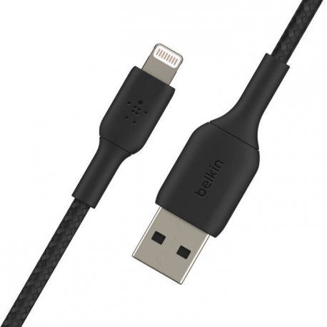Belkin BOOST CHARGE - Lightning cable - Lightning male to USB male - 15 cm - black - for Apple iPad / iPhone / iPod (Lightning) - 5