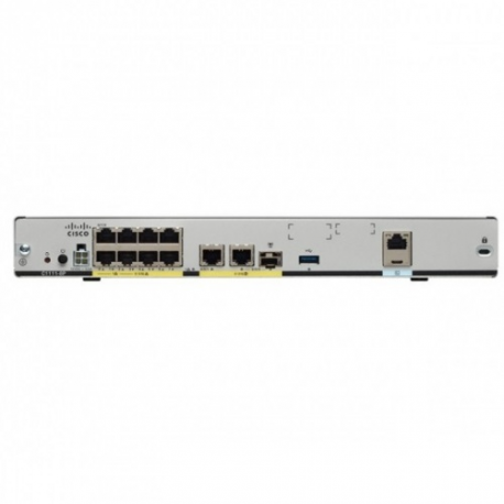 Cisco Integrated Services Router 1111 - Router - 8-port switch - GigE - WAN ports: 2 - 1