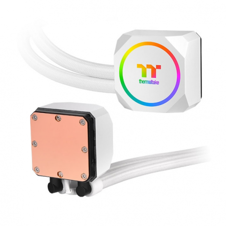 Thermaltake TH420 ARGB Sync - Snow Edition - processor liquid cooling system - (for: LGA1156, AM2, AM2+, AM3, LGA1155, AM3+, LGA2011, FM1, FM2, LGA1150, LGA2011-3, LGA1151, AM4, LGA2066, LGA1200, LGA1700, AM5) - 140 mm - white - 2