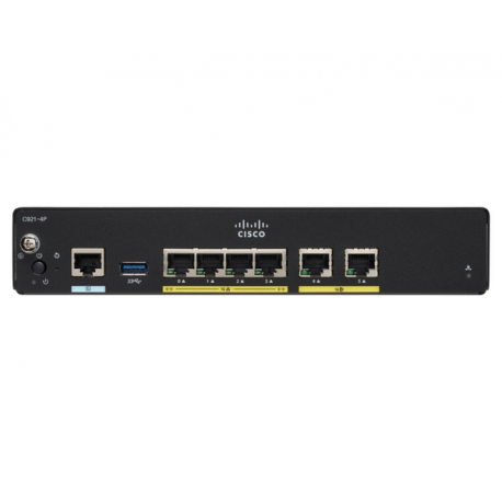 Cisco Integrated Services Router 927 - Router - cable mdm - 4-port switch - GigE - WAN ports: 2 - 0