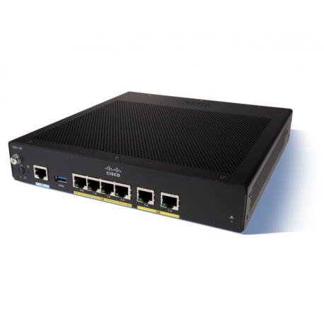 Cisco Integrated Services Router 927 - Router - cable mdm - 4-port switch - GigE - WAN ports: 2 - 1