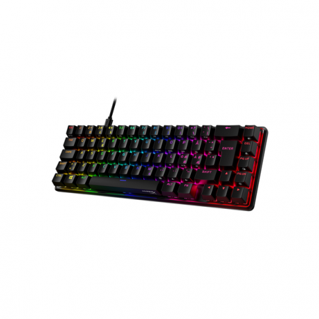 HyperX Alloy Origins 65 - Keyboard - backlit - USB-C - QWERTY - Nordic - key switch: HyperX Red - black - 15
