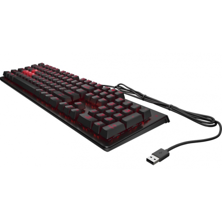OMEN by HP Encoder - Keyboard - backlit - USB - red - for OMEN by HP Laptop 16; Victus 15L by HP; Victus by HP Laptop 16; Pavilion TP01 - 1