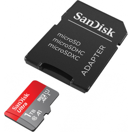 SanDisk Ultra - Flash memory card (microSDXC to SD adapter included) - 1.5 TB - A1  /  UHS Class 1  /  Class10 - microSDXC UHS-I - 3