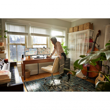 HP P24h G5 - LED monitor - 23.8" - 1920 x 1080 Full HD (1080p) @ 75 Hz - IPS - 250 cd / m² - 1000:1 - 5 ms - HDMI, VGA, DisplayPort - speakers - black - for HP 250 G9 Notebook; Elite 600 G9, 800 G9; EliteDesk 800 G6; Pro 260 G9, 290 G9 - 10