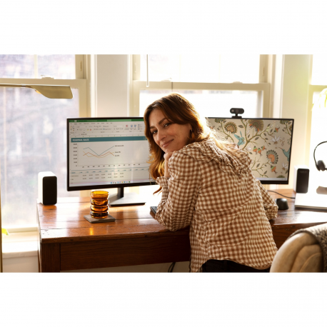 HP P24h G5 - LED monitor - 23.8" - 1920 x 1080 Full HD (1080p) @ 75 Hz - IPS - 250 cd / m² - 1000:1 - 5 ms - HDMI, VGA, DisplayPort - speakers - black - for HP 250 G9 Notebook; Elite 600 G9, 800 G9; EliteDesk 800 G6; Pro 260 G9, 290 G9 - 11