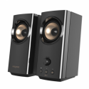 Creative T60 - Speakers - for PC - wireless - Bluetooth - 30 Watt (Total) - black